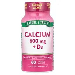Кальций+витамин D3 Nature's Truth Calcium+D3 60 каплет