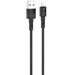 USB Cable Hoco U82 Cool Grace Lightning Black 1m