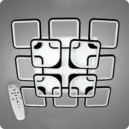 Люстра світлодіодна 517 Dlight 3color з пультом 385Вт Чорний (01013)