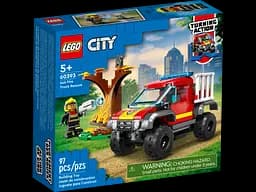 Конструктор LEGO City Пожежно-рятувальний позашляховик, 97 деталей (60393)