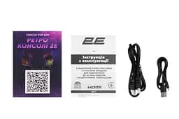 Ігрова приставка 2E `16 bit` Black 913 ігор 2 бездротові джойстики microSD HDMI підключення (2E16BHDWS913) - мініатюра 6