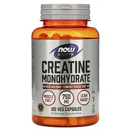 Креатин Sports Creatine Monohydrate 120 вегакапсул NOW fit0016140