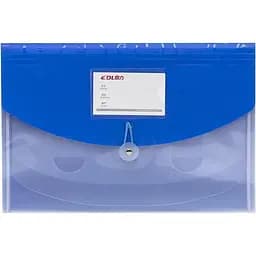 Папка на резинке Bambi A4 DL5226 на 4 отделения синяя