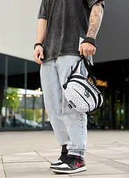 Сумка через плече бананка Sambag Flex Pro принт "Square" 30 × 17 × 15 см (85451150m) - мініатюра 5