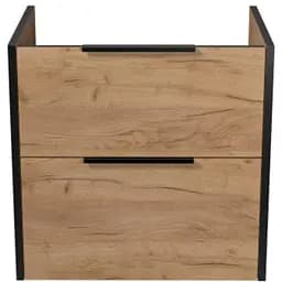 Тумба Мойдодир під стільницю Line Craft 60-А дуб крафт/Чорний