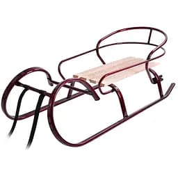 Санки Vitan Снігур зі спинкою бордові (7360)