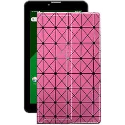 Чохол StatusCASE з екошкіри для планшету Navitel T505 Pro Рожевий ромб