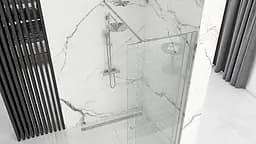 Душова стінка Rea Cortis 120 хром REA-K7211 - мініатюра 2