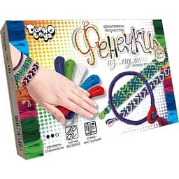 Набор креативного творчества Danko Toys Фенечки FIM-01-01-08 из мулине Вид 7