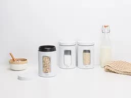 Набір ємностей Brabantia Window Canister для зберігання продуктів, 3 шт., білий (306068) - мініатюра 3