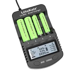 Зарядний пристрій LiitoKala Lii-ND4 Carcable універсальний - інтелектуальний - 4 канали - мініатюра 3