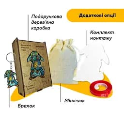 Пазл дерев'яний Казкове Зайченя, А5, Картонна коробка 35 елементів - мініатюра 5