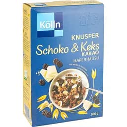 Гранола Kolln с какао, печеньем и белым шоколадом 500 г