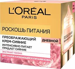 Денний перевтілюючий крем-сяйво для обличчя L'Oreal Paris Розкіш живлення, 50 мл (A9846600)