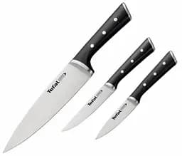 Набор ножей Ice Force, 3шт, нержавеющая сталь, пластик, черный Tefal kuh0014582
