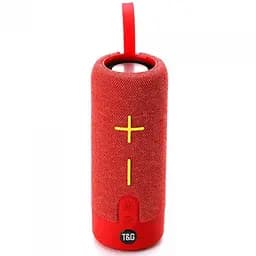 Переносная Bluetooth колонка красная с ремешком TG619C USB/TF