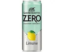 San Benedetto Zero Limone, 0.33 л, Напій газований соковмісний Лимон, без цукру Сан Бенедетто, ж/б