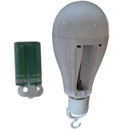 Лампа аккумул.LED Emergency 2*18650 A80 20W 6000К Е27 (20185) без гарантии, проверено TM LUMANO