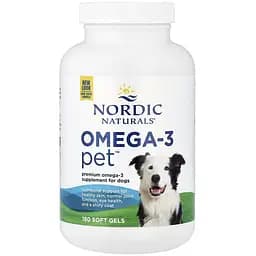 Риб'ячий жир та омега Nordic Naturals Omega-3 Pet 180 капсул