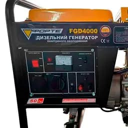 Генератор Синхронний Forte дизельний FGD4000 3kW, ручн старт / 3000 Вт / Дизель (130539) - мініатюра 2
