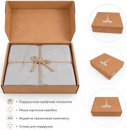 Постільна білизна Love You Варена бавовна сірий євро (ly62035) - мініатюра 6