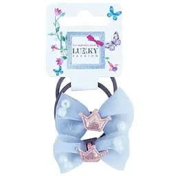 Дитяча резинка для волосся Корона Lukky T18533(блакитний)