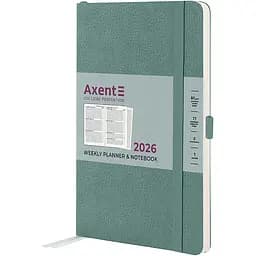 Щотижневик Axent 2026 Partner Soft Skin 125 x 195 мм сіро-лазурний (8509-26-48-A)
