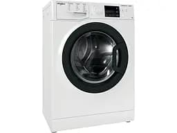 Пральна машина Whirlpool фронтальна, 7кг, 1200, A+++, 43.5см, дисплей, пара, інвертор, люк чорний, білий (WRSB7259WBUA)