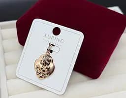 Гіпоалергенна біжутерія підвіска Xuping круглий кулон під золото з медичного золота прикраси на щодень підвіска