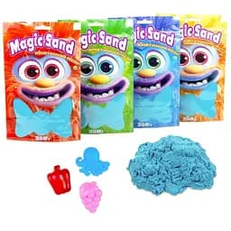Кінетичний пісок Strateg Magic sand в пакеті 39402-3 блакитний, 0,350 кг