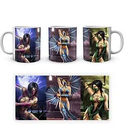 Кухоль GeekLand Mortal Kombat Мортал Комбат Міліна Китана Джейд MK.02.376.431 330 мл білий - мініатюра 3
