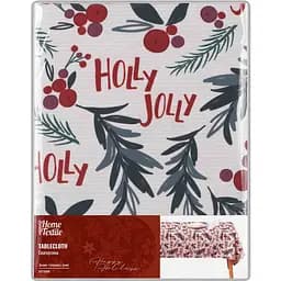 Скатертина Ardesto Happy Holidays 140х180 см гостролист біла (ART08HW)