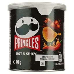 Чипси Pringles Hot & Spicy гостро-пряні 40 г