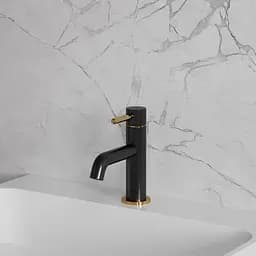 Змішувач для раковини Omnires Y black/gold (Y1210NBLGL) - мініатюра 3