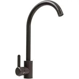 Смеситель кухонный Platinum 7990 NEST поворотный однорычажный из нержавеющей стали темная скала