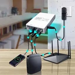 ДБЖ для роутера, повербанк MINI DC UPS WGP 5V-9V-12V, 10400mAh - мініатюра 2