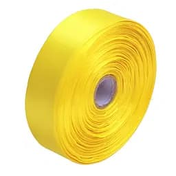 Атласна стрічка для рукоділля Bambi АБ-304, 2,5 см x 23 м, Жовтий