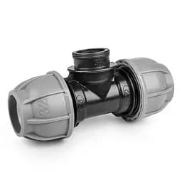 Трійник Bradas для труб PE 40 мм x 6/4 x 40 мм PN10 з внутрішньою різбою (DSRA10T50F64)