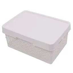 Кошик для зберігання Qutu Q-Basket White, 12 л, 39х27х15,5 см, білий (Q-BASKET д/хранения с/к WHITE 12л.)