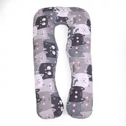 Подушка для вагітних та відпочинку MirSon U-подібна №5032 Color Line Hendri 140х75х20 см сіра (2200010969931)