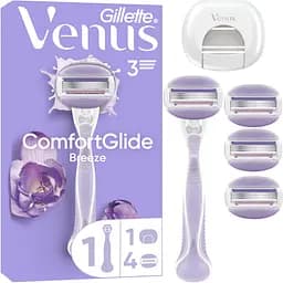 Станок для гоління жіночий (бритва) Venus ComfortGlide Breeze з 4 змінними картриджами