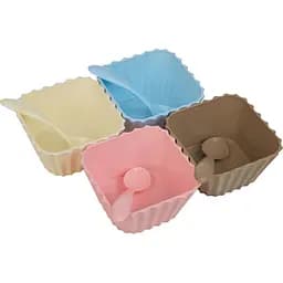 Набір формочок Max Plast квадратних з ложкою 4 шт. в асортименті (95)