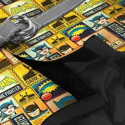 Шлея для собак Waudog Clothes м'яка з QR паспортом, малюнок "Бетмен вінтаж", XS1 - мініатюра 3