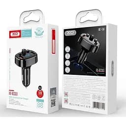 Автомобільний FM трансмітер модулятор XO BCC03 2 USB чорний - мініатюра 3