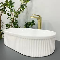 Умивальник VBI Biella white накладний VBI-014000, Білий - мініатюра 5