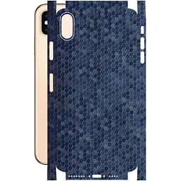 Защитная пленка StatusSKIN для Apple iPhone XS Max Корпус Винил Соты синие