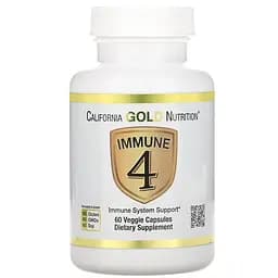 Вітаміни та мінерали для підтримки імунітету California Gold Nutrition Immune 4 60 veg caps