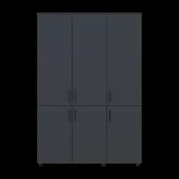 Шафа для одягу Doros Торн Антрацит 3 ДСП (полиці) 135х51.6х200 (44900492) - мініатюра 11