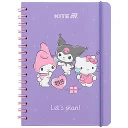 Дневник школьный Kite Kuromi на спирали твердый переплет (HK25-438-1)