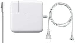 Зарядний пристрій для макбука, 85W, MagSafe (L-tip), білий блок живлення, зарядний пристрій для ноутбука з подовженим мережним кабелем + магнітний кабель, швидка зарядка, адаптер живлення Apple MacBook (MC556) (ARM47618)